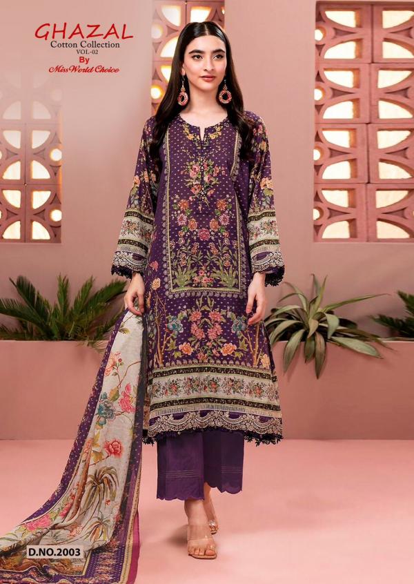 Miss World Ghazal Vol-02 – Karachi Dress Material